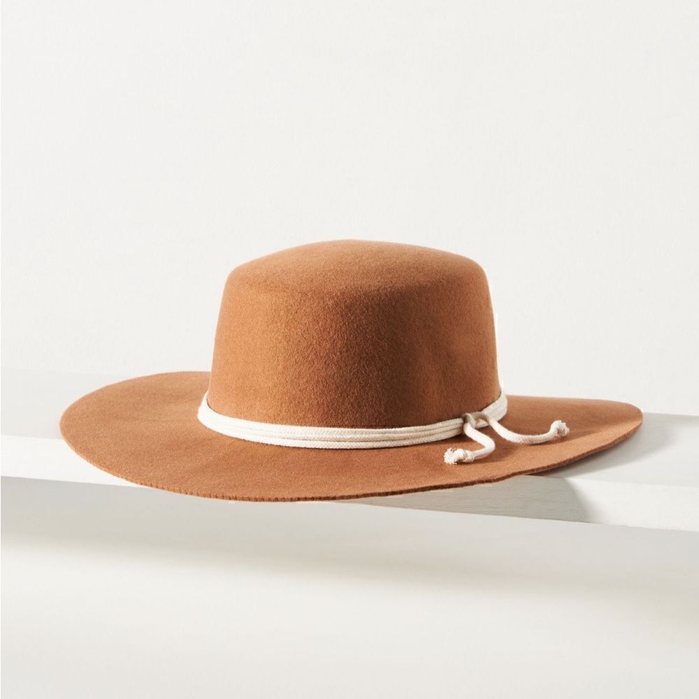 Anthropologie x San Diego Hat Co. Rope Rancher Hat Camel Tan color - Picture 1 of 5